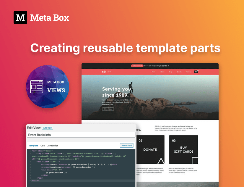 creating reusable template parts